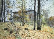 Levitan, Isaak Autumn good house oil painting